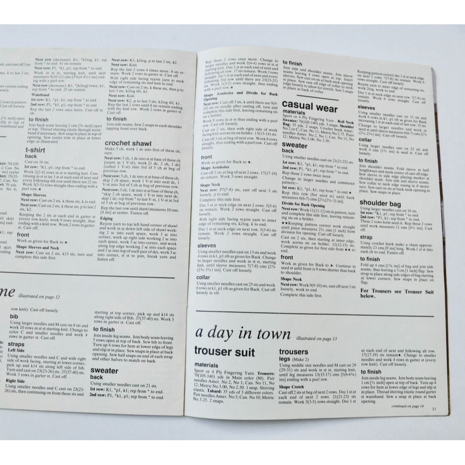 Mary Maxim Doll's Fashions Patterns 7982 1979 Book