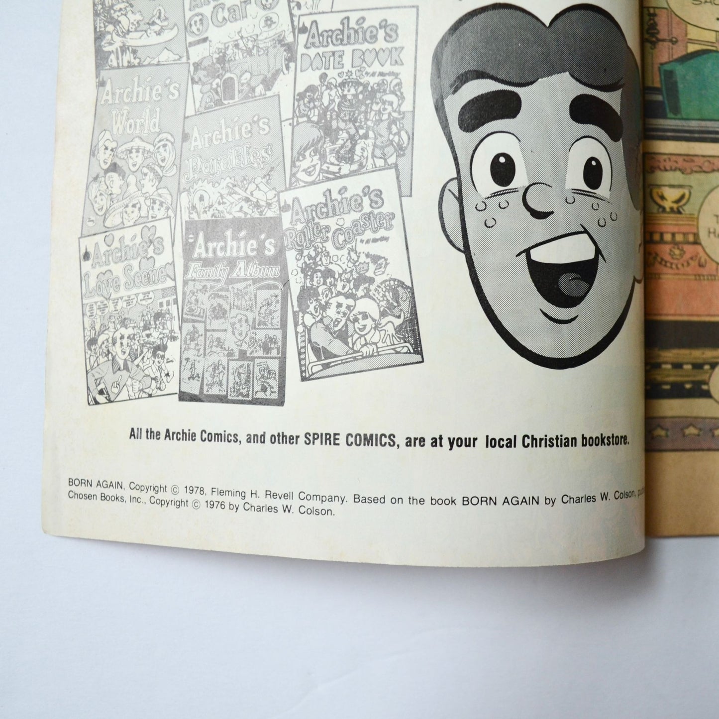 Born Again Chuck Colson Spire Vintage Comic Book