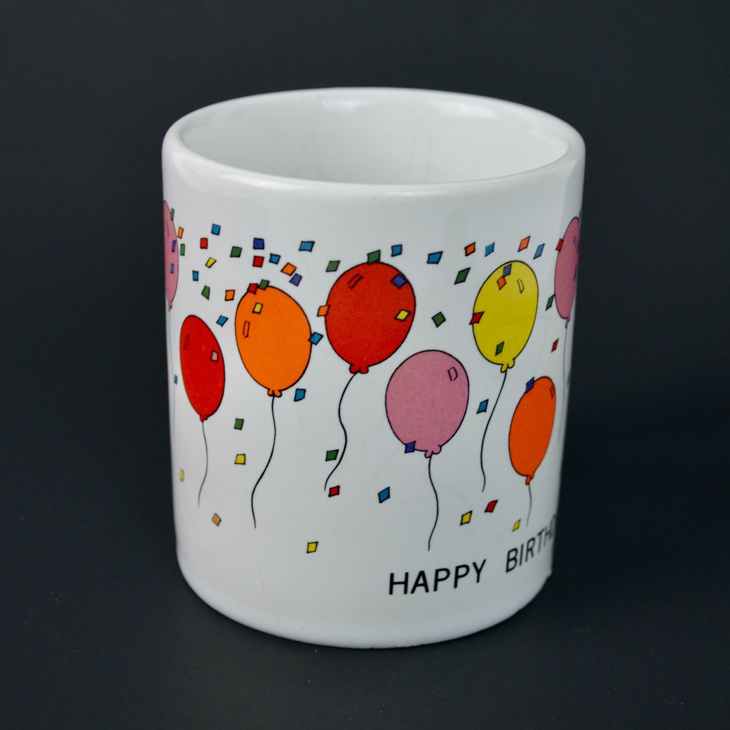 Vintage Happy Birthday Coffee Mug