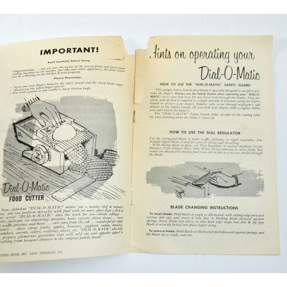 Tempting Garnishes and Salads Made with Dial-O-Matic Booklet