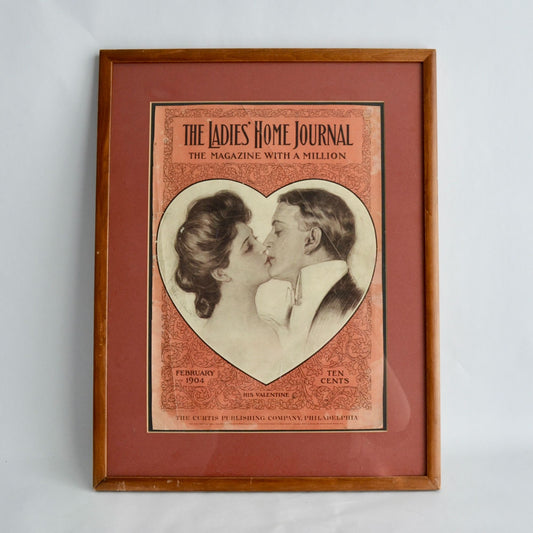 1904 Ladie's Home Journal February Front Cover Antique Framed