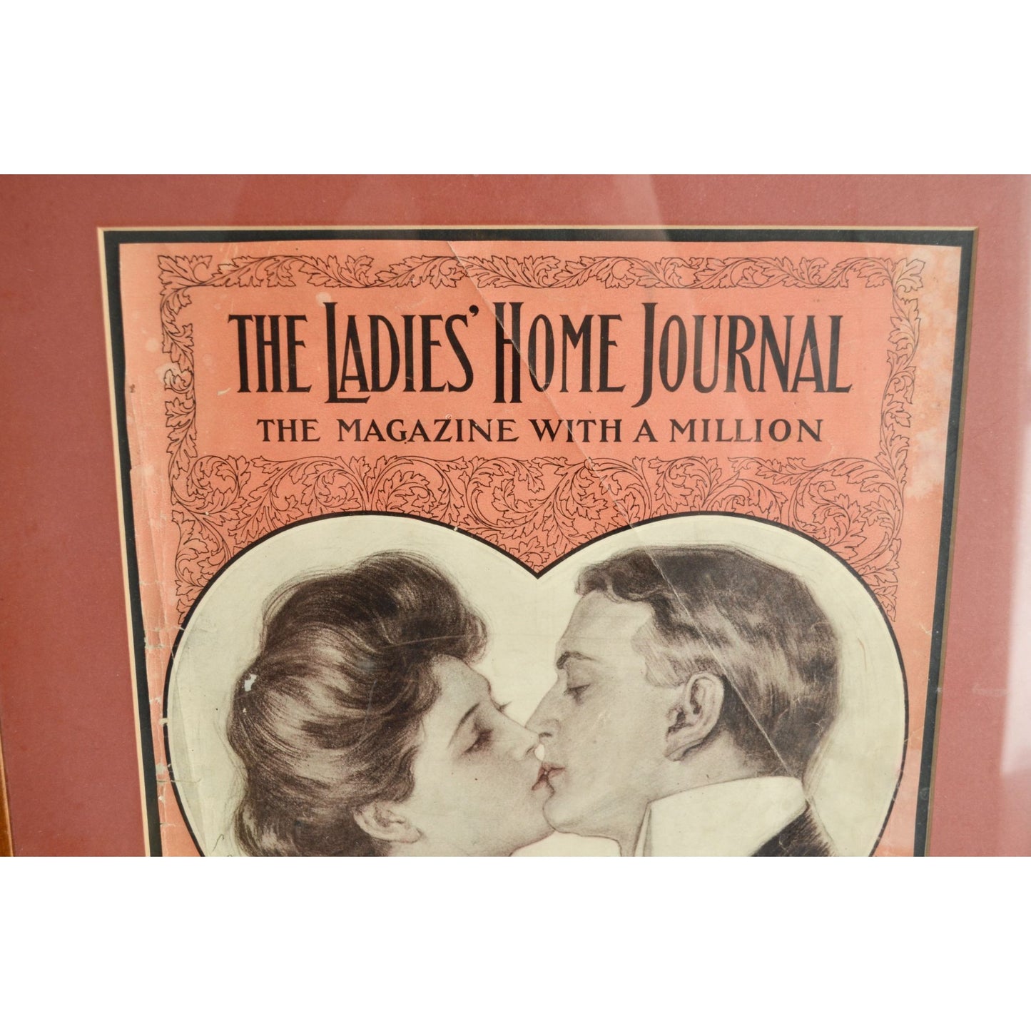 1904 Ladie's Home Journal February Front Cover Antique Framed