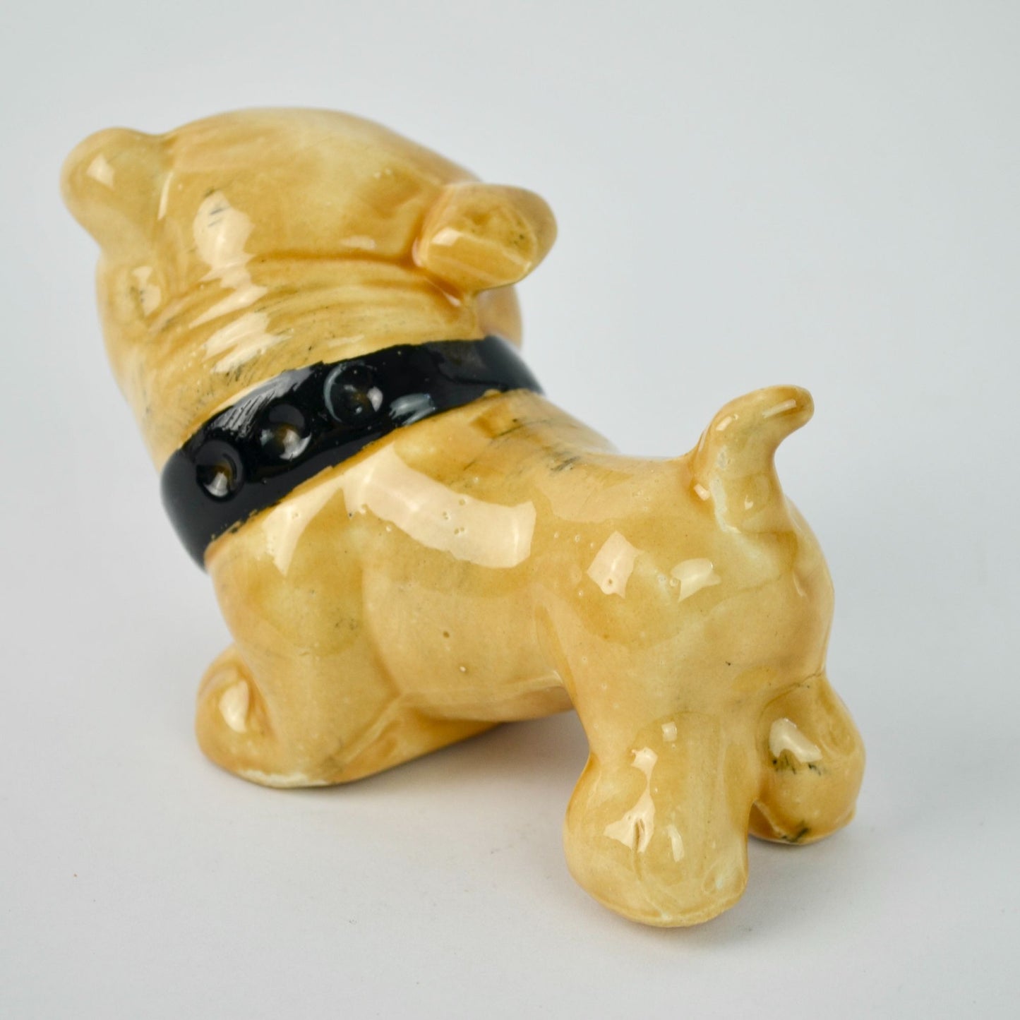 Vintage Ceramic Bulldog Figurine 3.25" Tall 5" Long