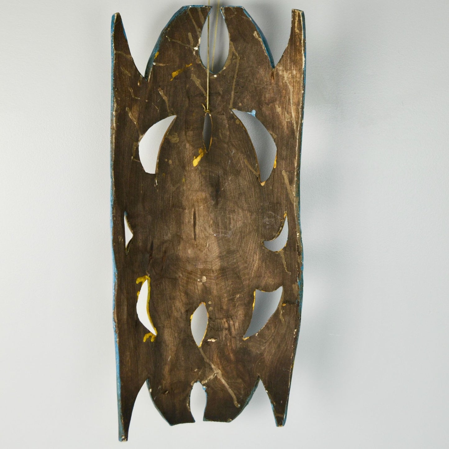 Handpainted Carved Wooden Mask Sun Colorful Mexico?