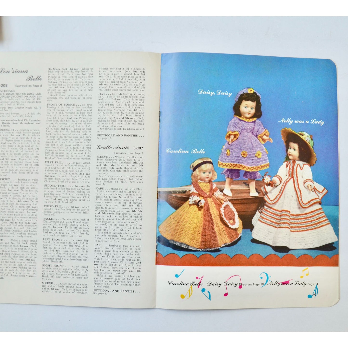 J P Coats Presenting Dolls from Old American Songs Oh Susanna Crochet Book Vintage