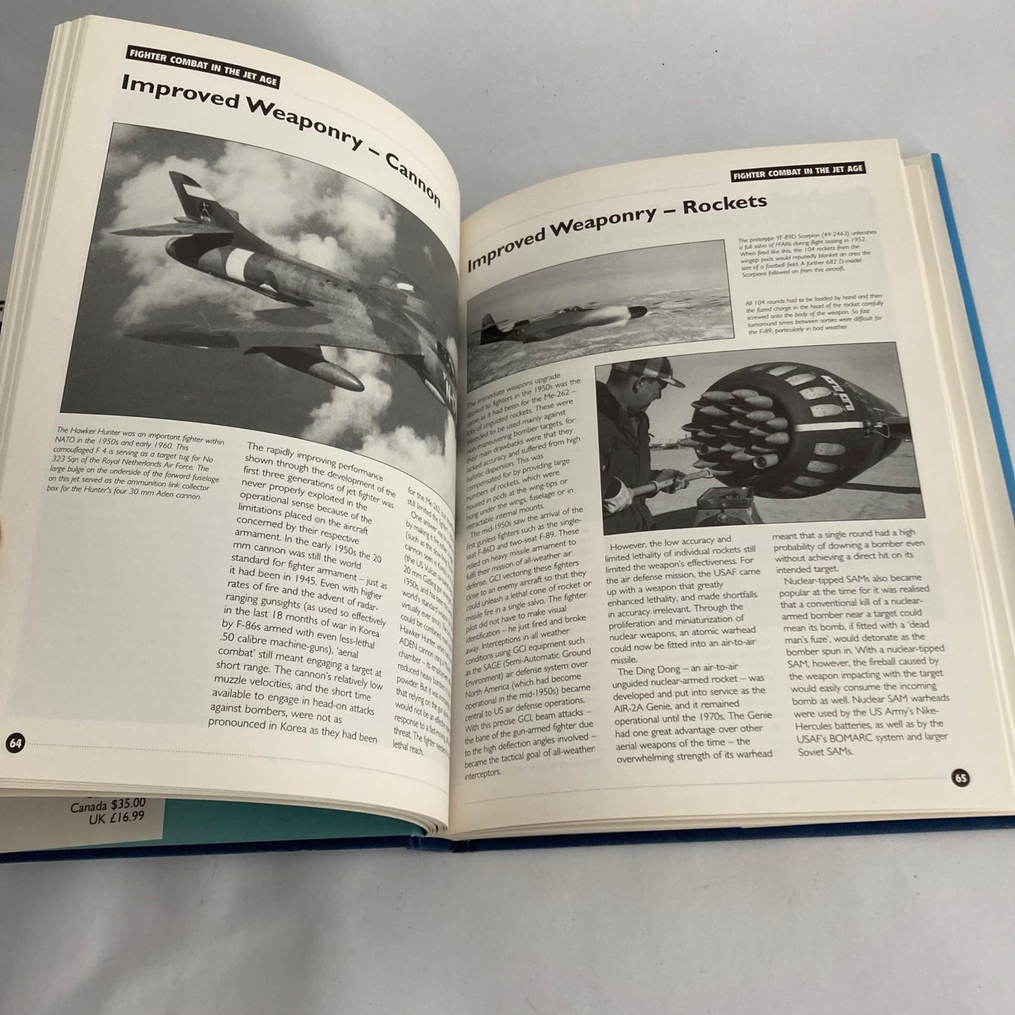 Jane's Air War 1: Fighter Combat in the Jet Age Hardcover Book Vintage Military