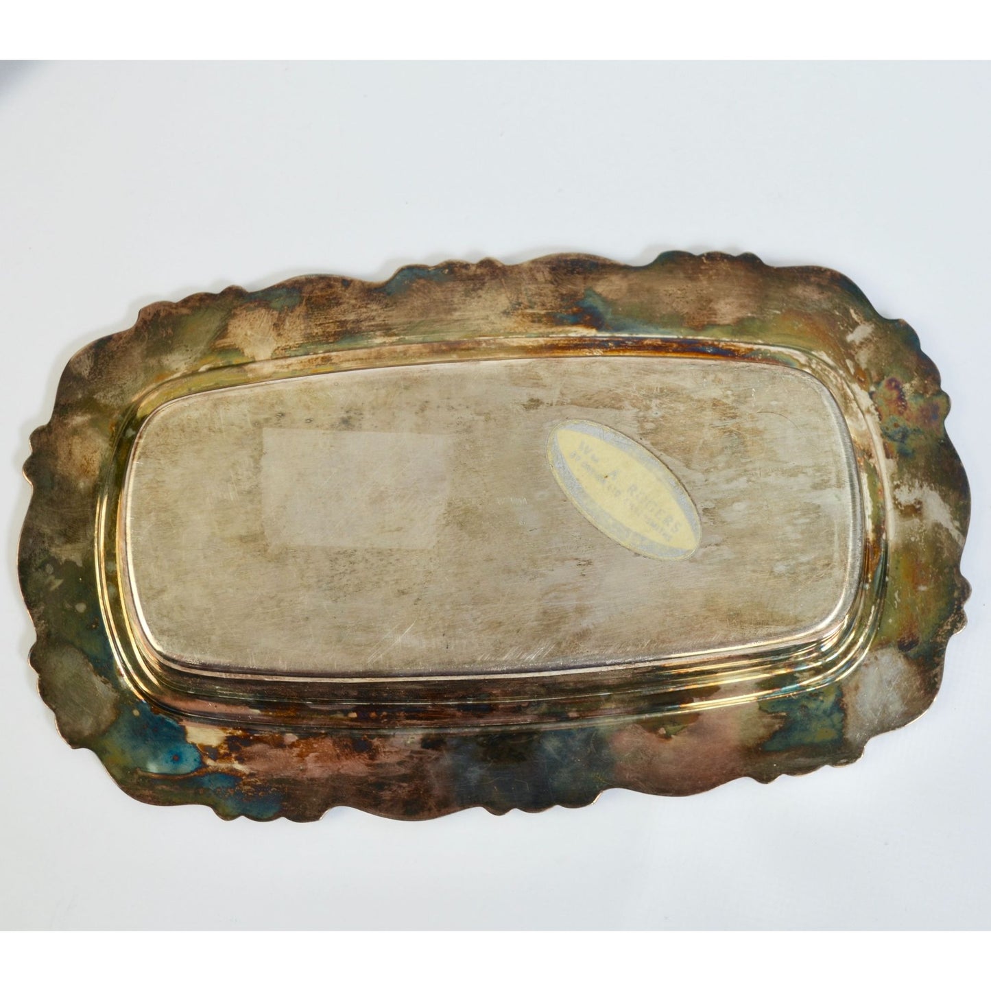 W M Rogers Royal Provincial Silverplate Lidded Butter Dish Silver Ornate