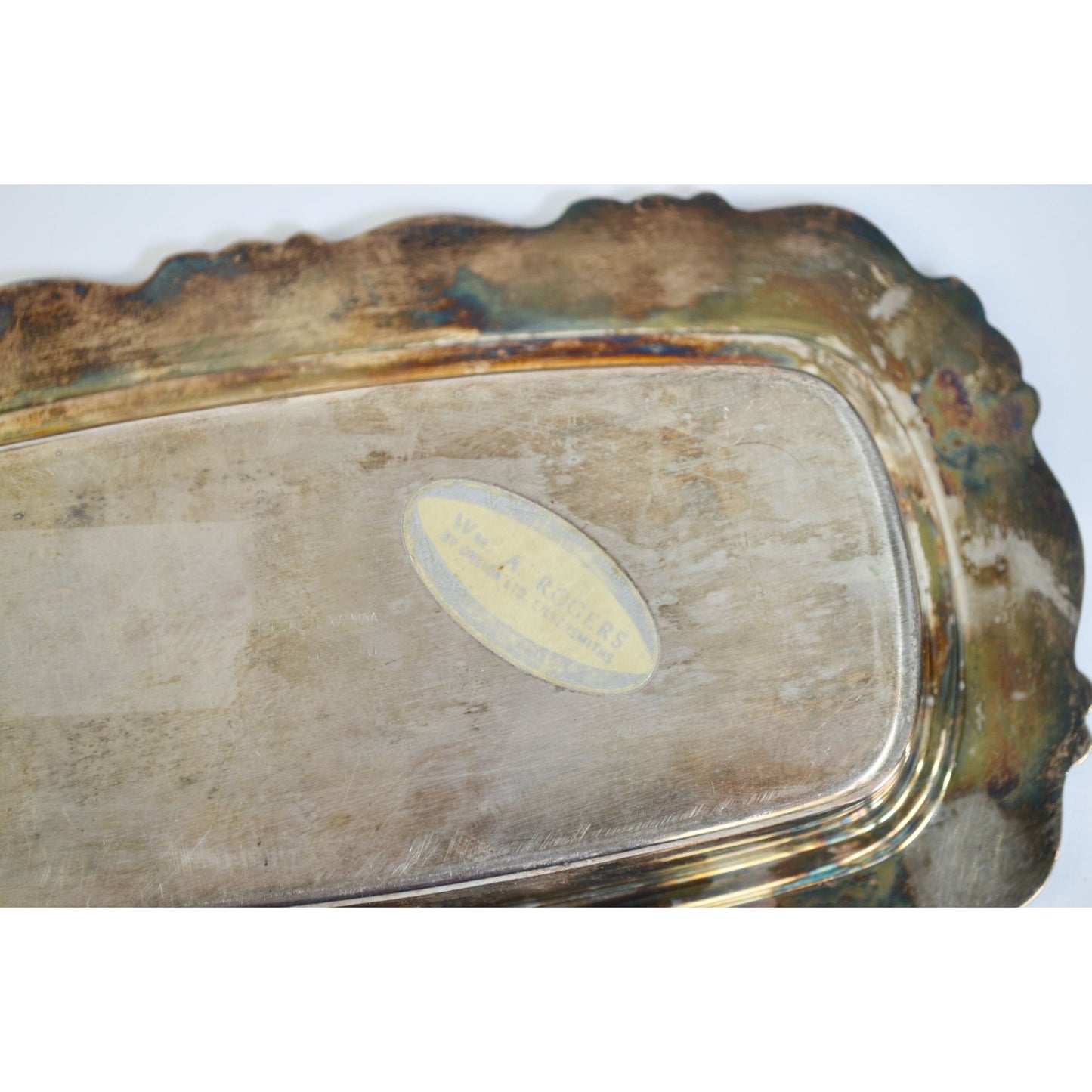 W M Rogers Royal Provincial Silverplate Lidded Butter Dish Silver Ornate