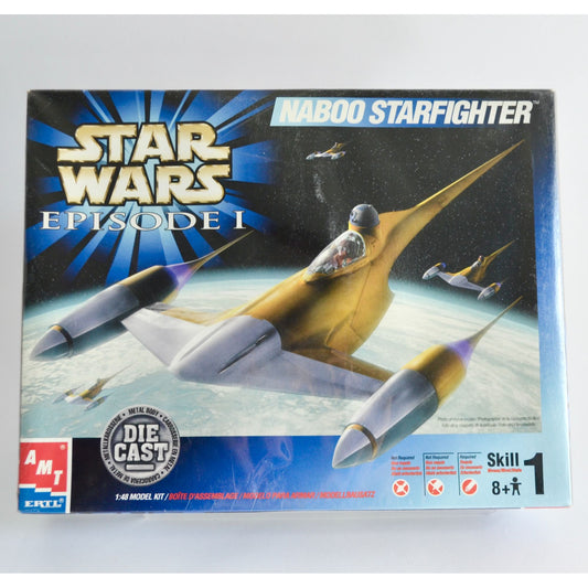 AMT Ertl Star Wars Episode 1 Naboo Starfighter Diecast 1:48 Model Kit NEW SEALED