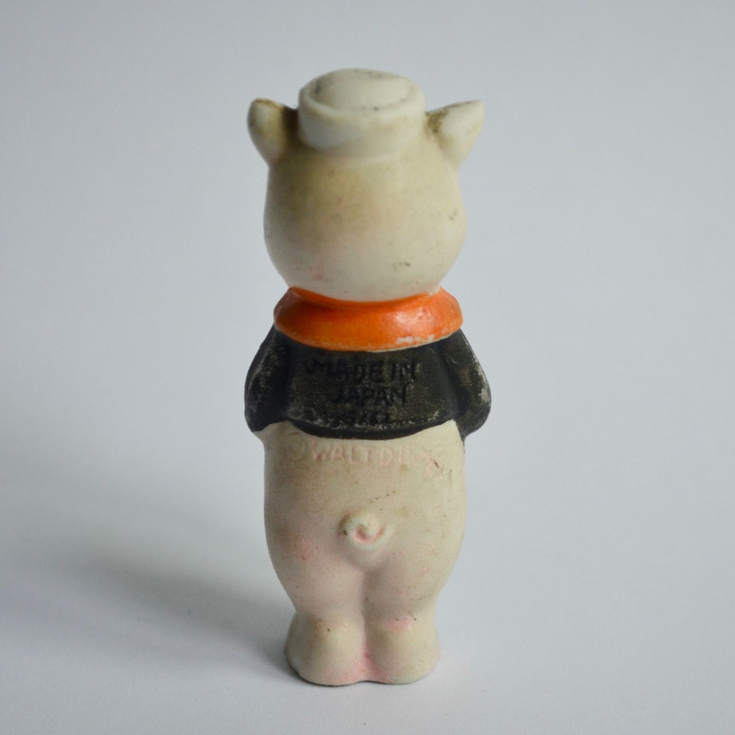 Vintage 1930's Walt Disney Little Pig Bisque Figurine Three Little Pigs Japan