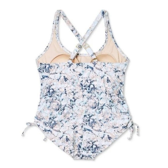 Kona Sol Plus Size Side-Cinch One Piece Swimsuit 18W