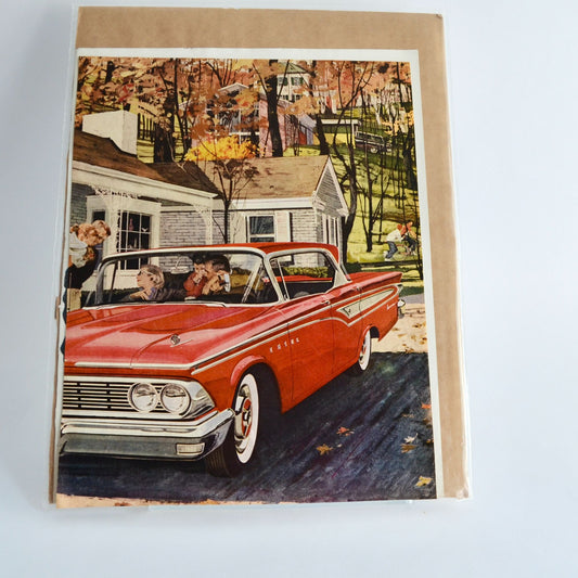 Ford Edsel Red Car Vintage Ad Buster Brown Life Magazine Nov 10 1958