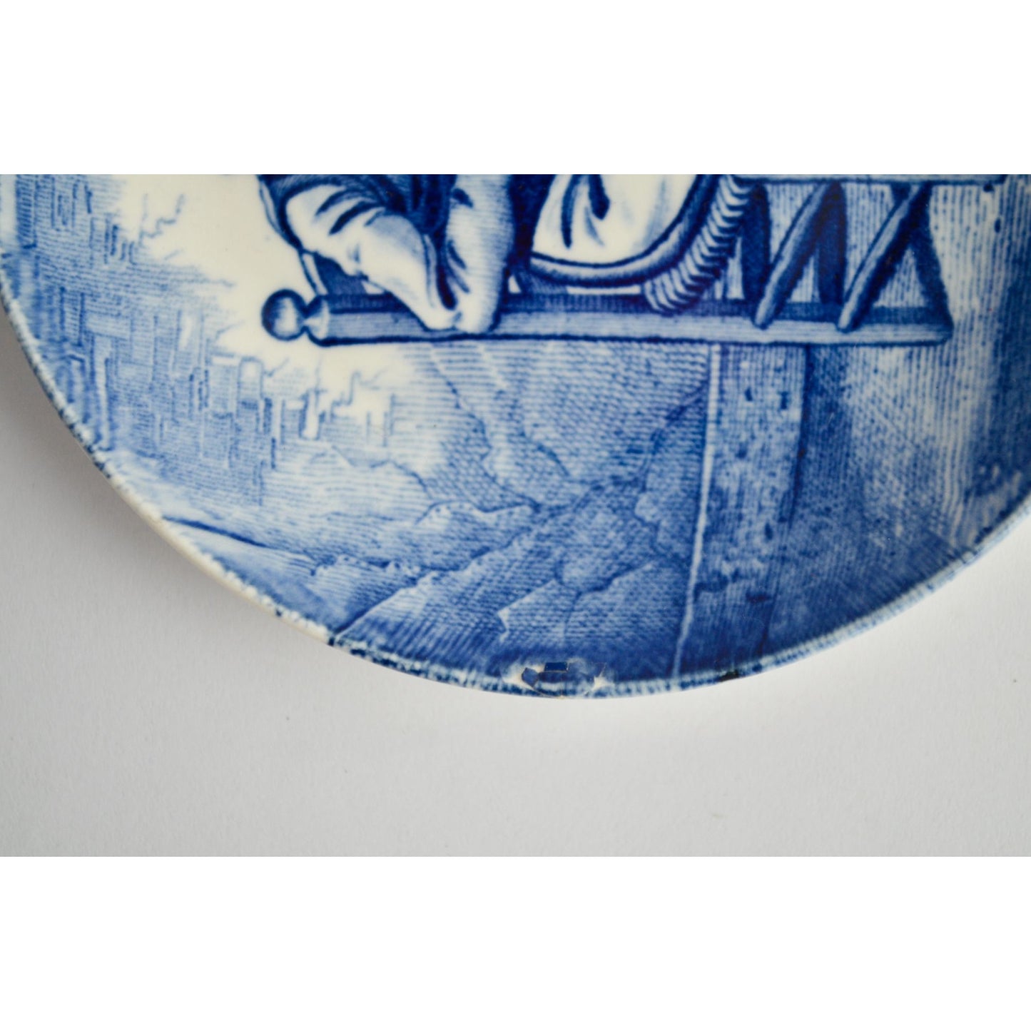 Royal Sphinx Le Cidre Blue Delft 4.25" Plate Drinker Vintage