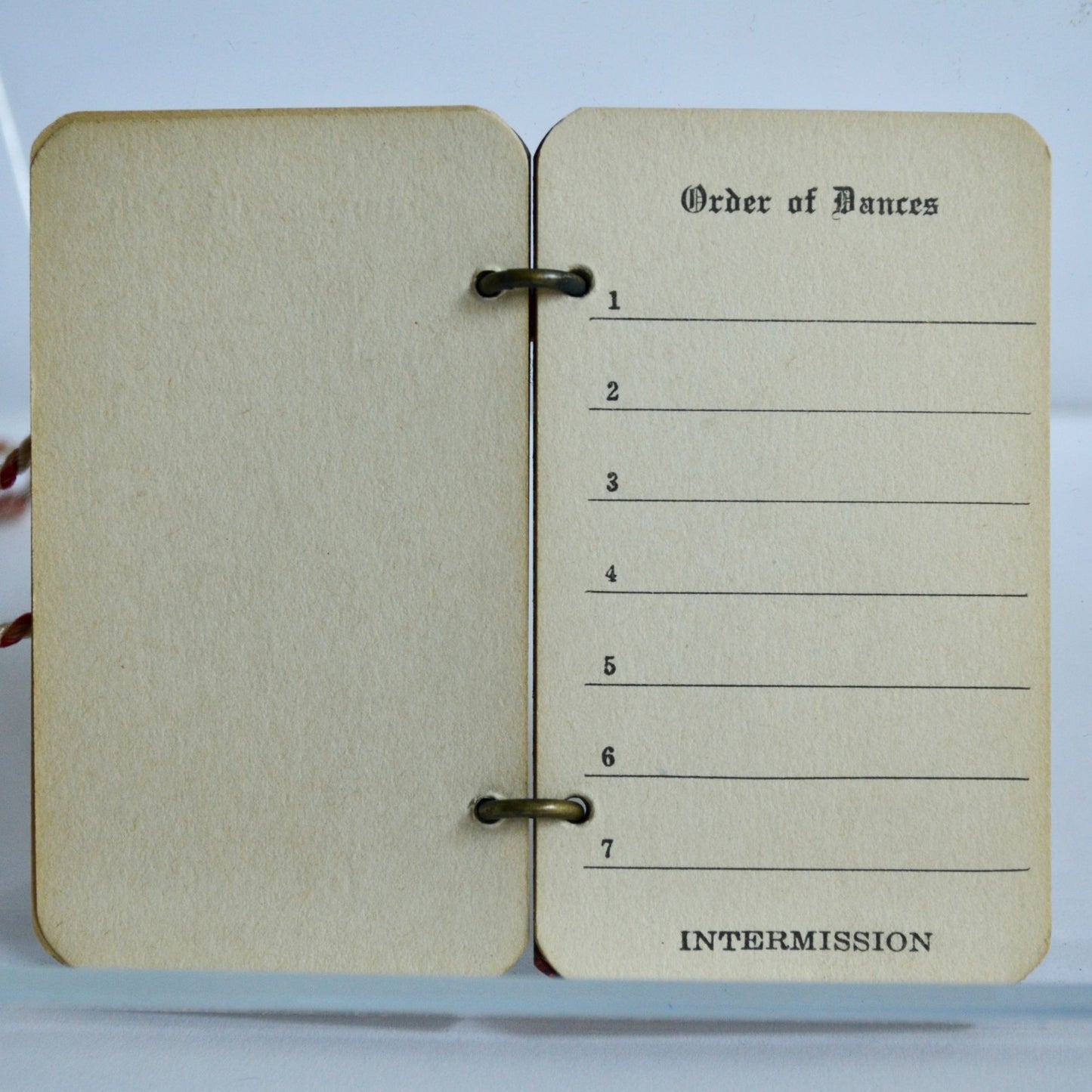 Antique 1925 Gamma Phi Delta Dance Card 10th Annual Draper Hall Oconomowoc Wisconsin