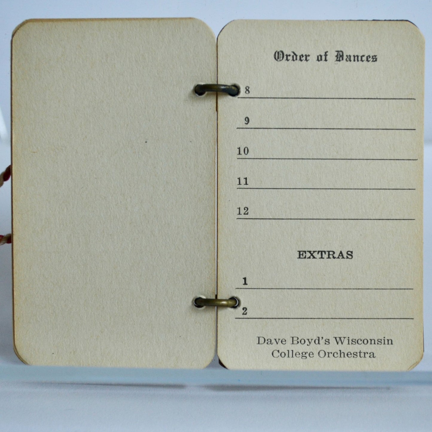 Antique 1925 Gamma Phi Delta Dance Card 10th Annual Draper Hall Oconomowoc Wisconsin