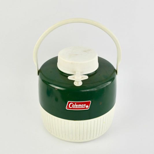 Vintage Coleman Green Metal Plastic Cooler Beverage 1 Gallon