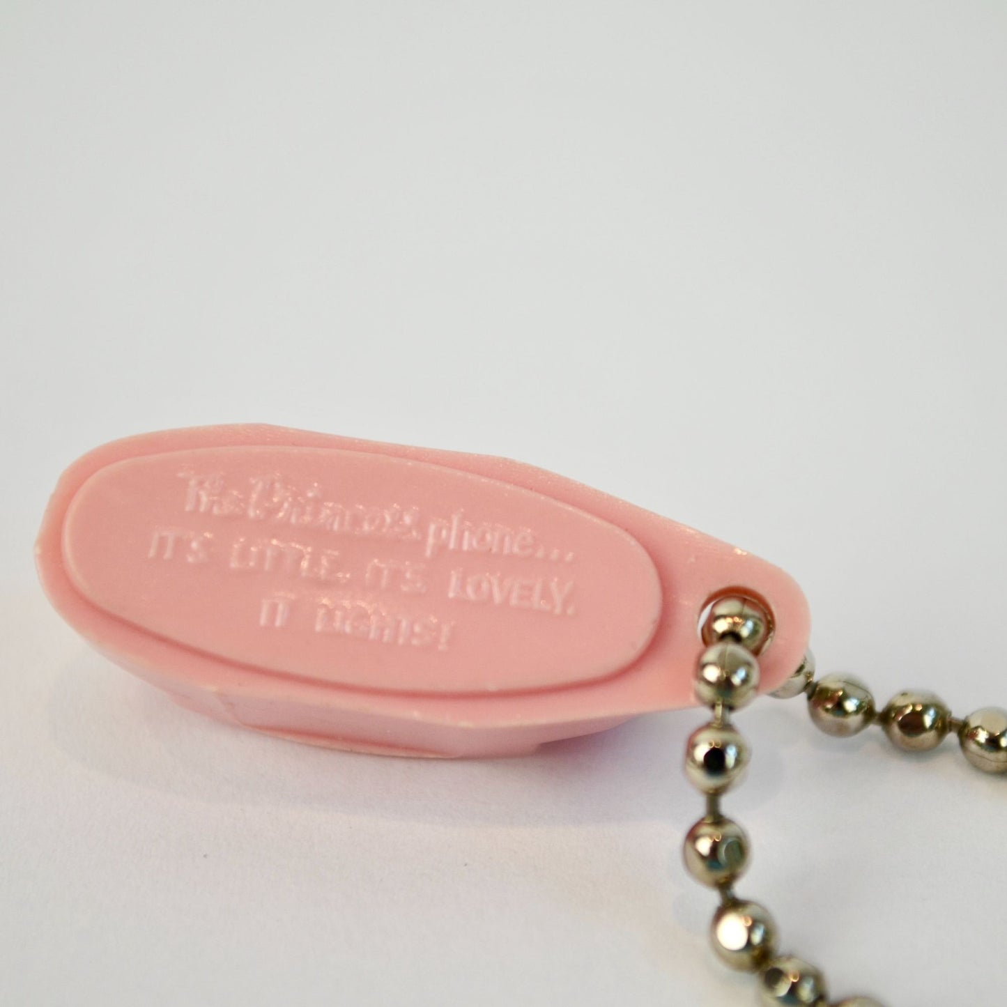 Vintage Princess Phone Keychains Lot of 4 Pink Cream Blue