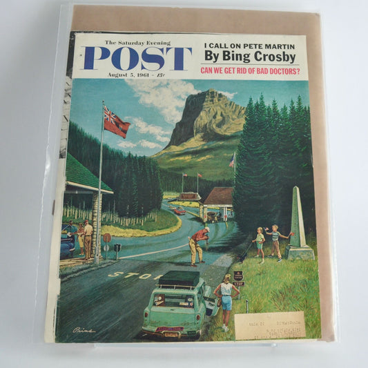 The Saturday Evening Post Magazine COVER August AUG 5 1961