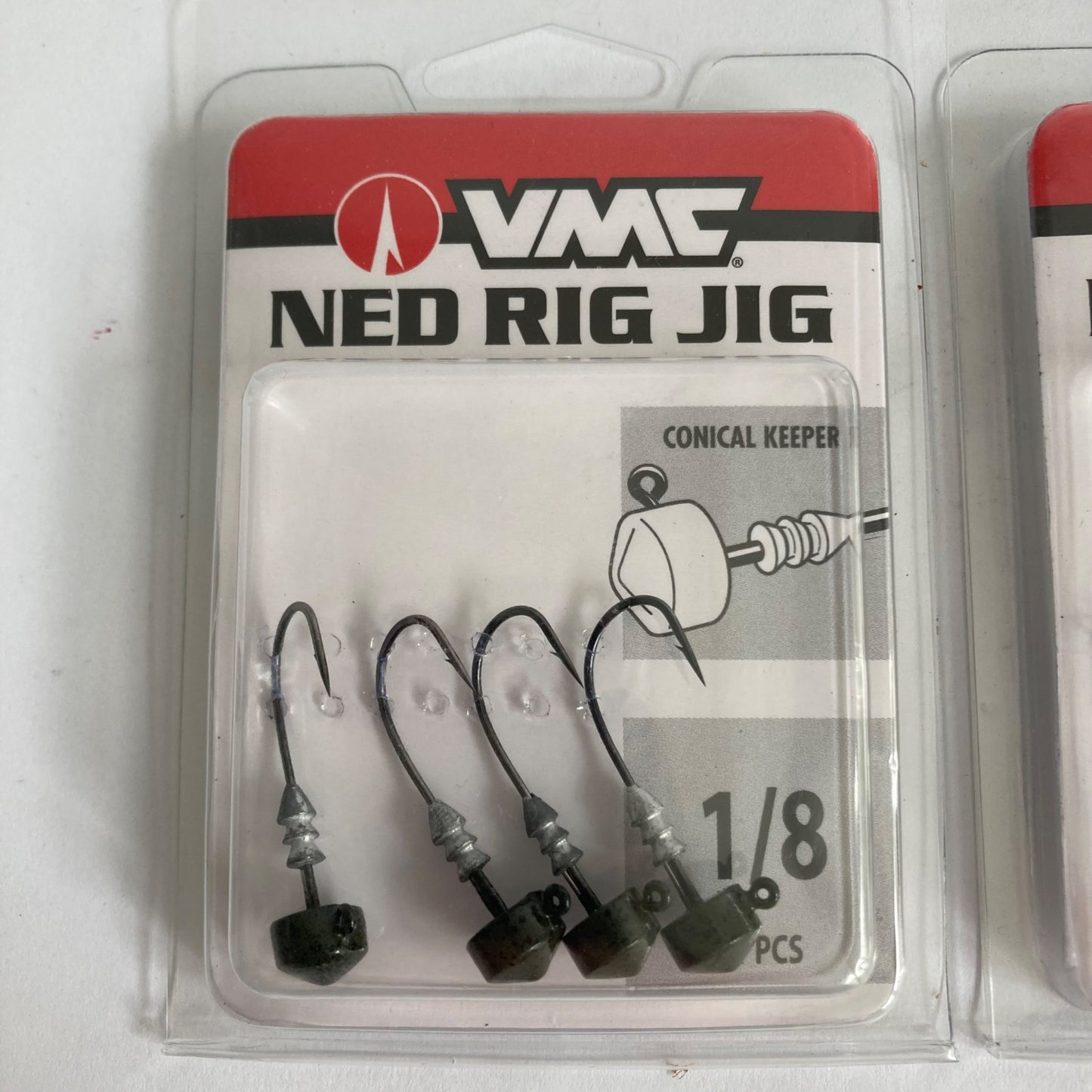 Lot 4 Packs VMC Ned Rig Jigs, 16 TOTAL JIGS! 1/8 oz Green Pumpkin NRJ18-GNPPK