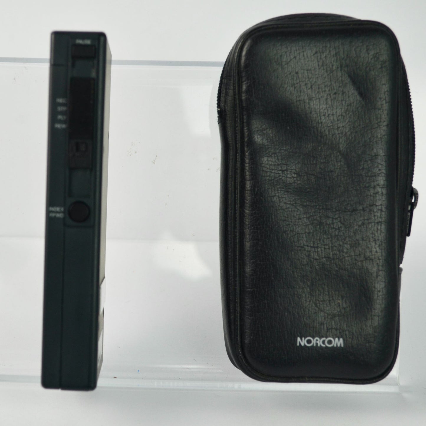 Norcom 2500 Dictaphone Cassette Recorder with Case WORKING