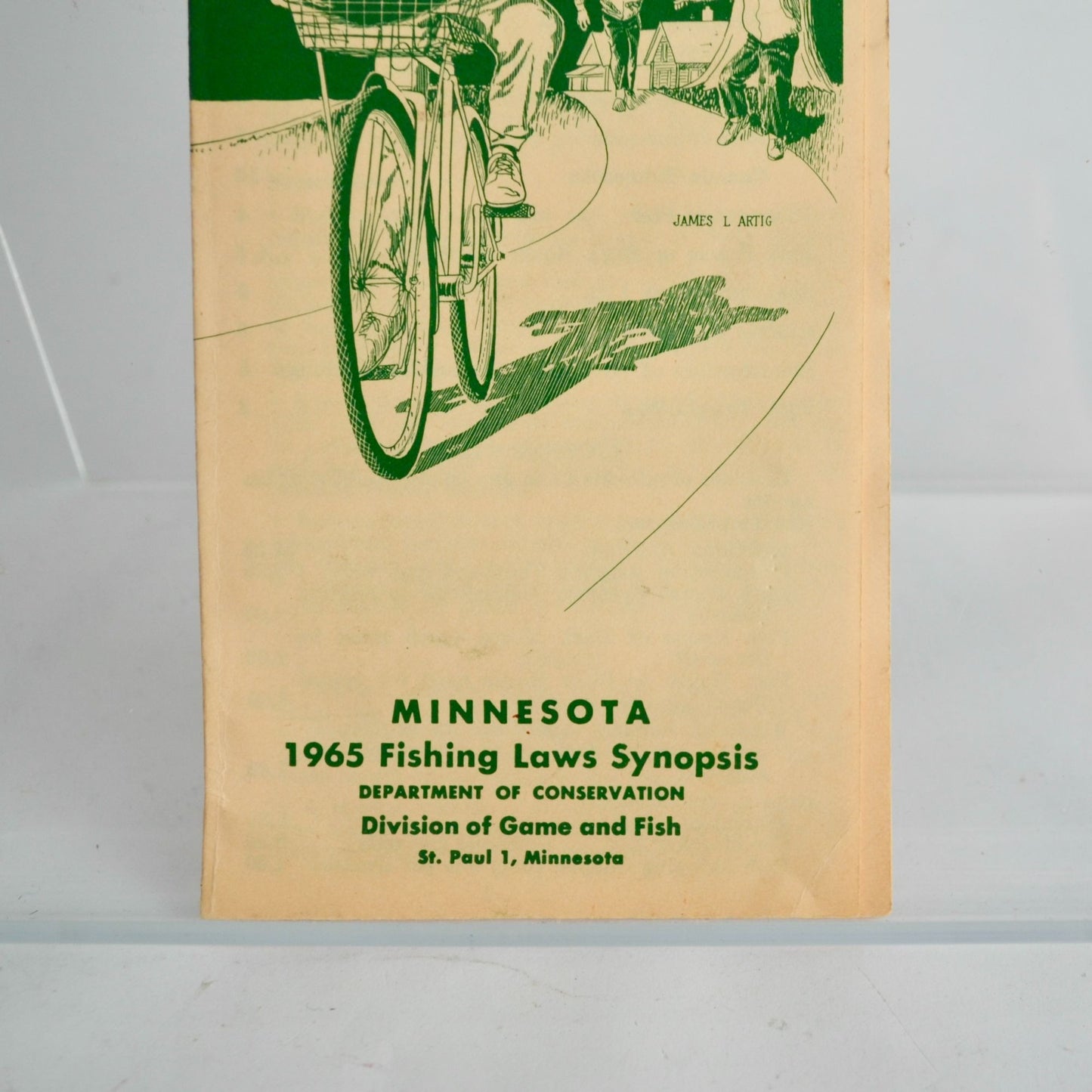 1965 Minnesota Fishing Laws Synopsis Pamphlet Vintage Paper Ephemera