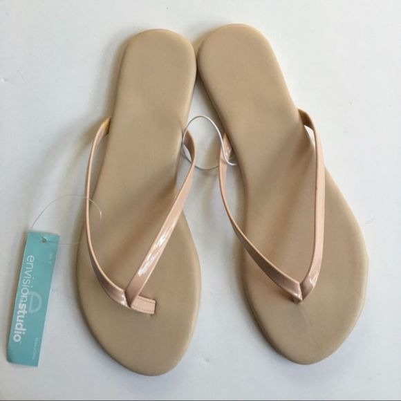 Envision Studio Blush Nude Sandals New
