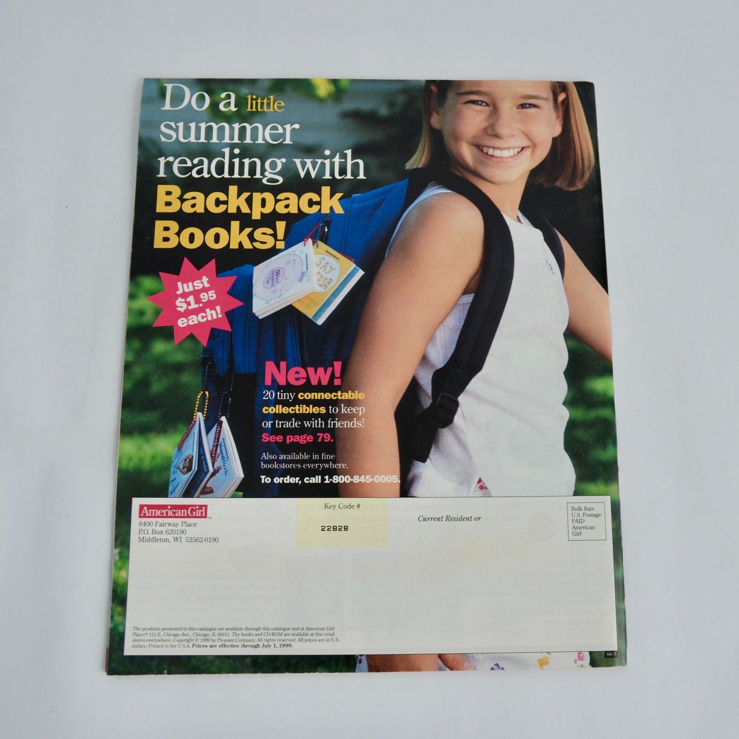 American Girl Summer 1999 Catalog NO NAME / ADDRESS PRINTED ON BACK