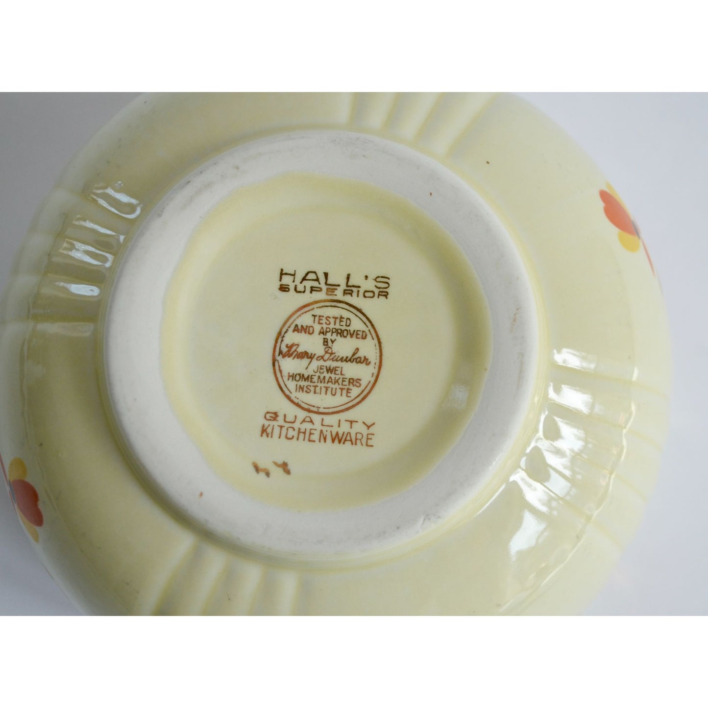 Hall's Superior Autumn Leaf Serving Bowl 7 1/4" x 4"