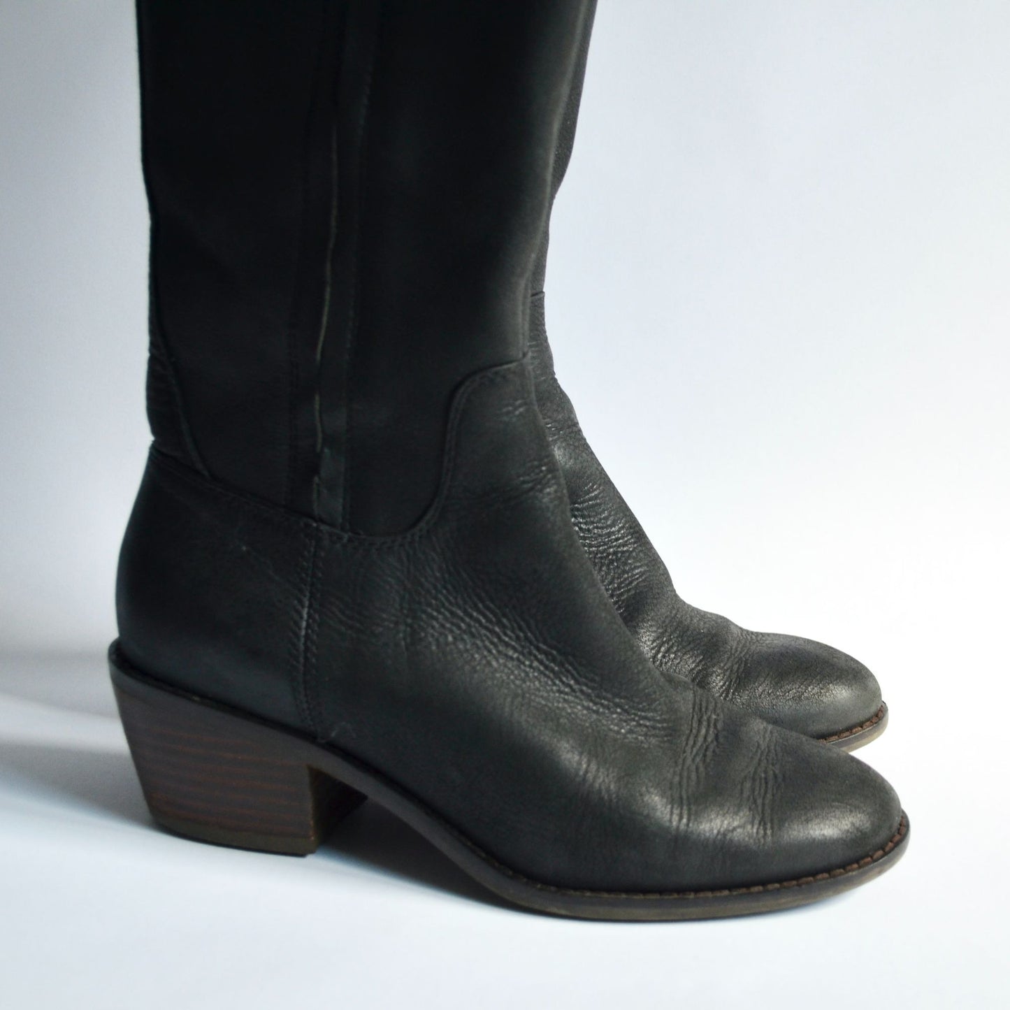 Lucky Brand Iscah Black Heeled Boots Women's Size 6.5 M