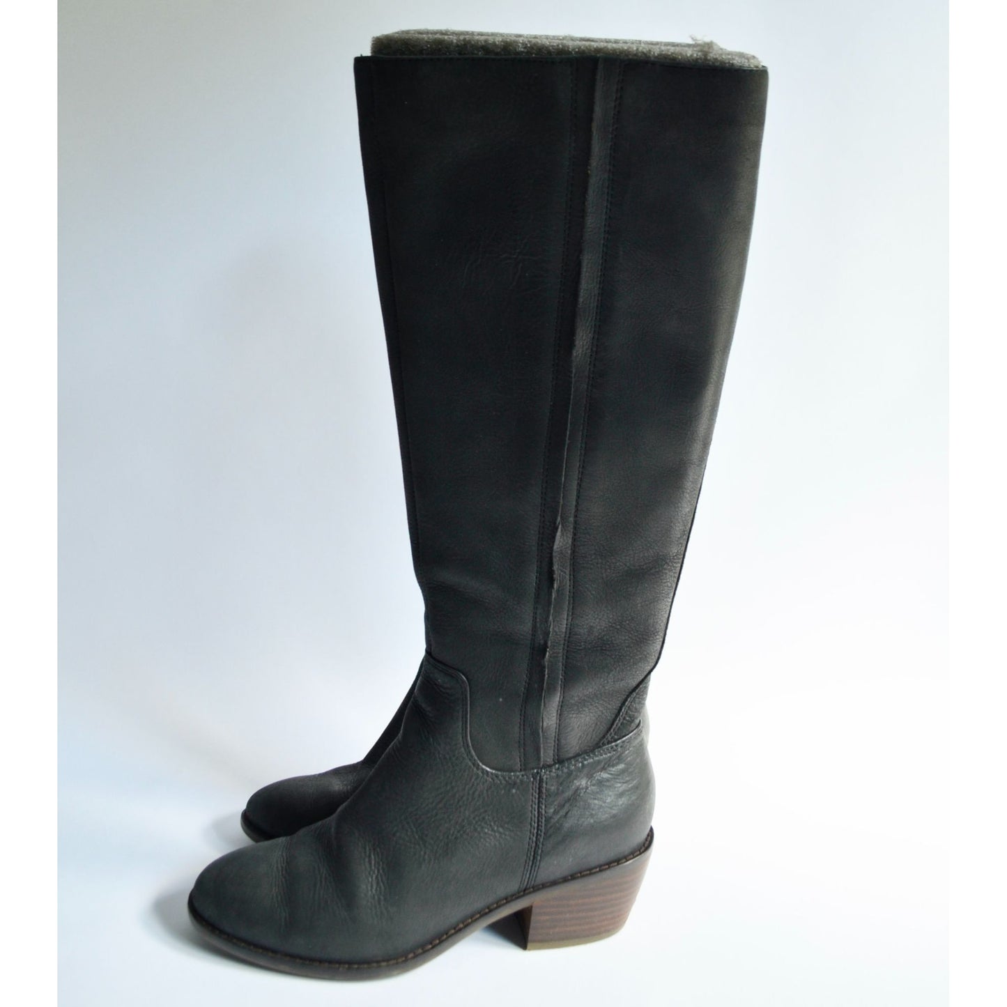 Lucky Brand Iscah Black Heeled Boots Women's Size 6.5 M