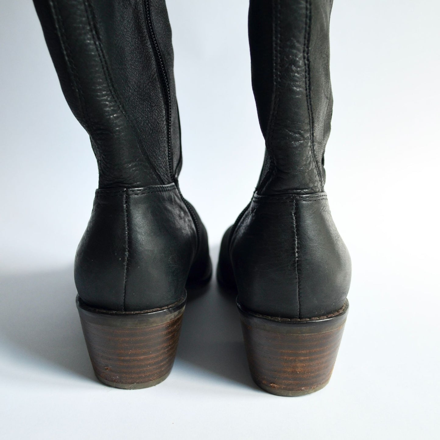 Lucky Brand Iscah Black Heeled Boots Women's Size 6.5 M