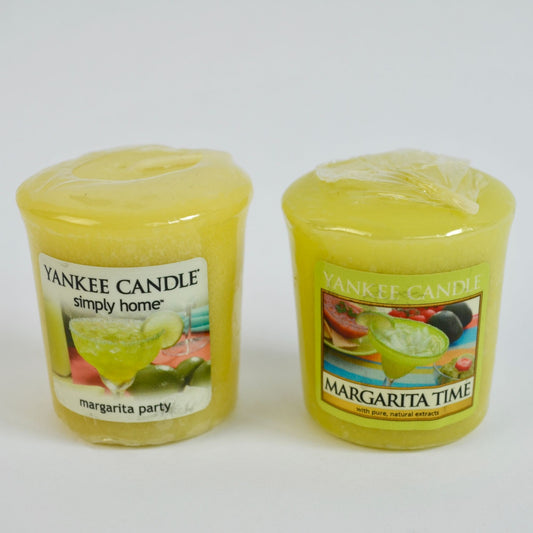 Yankee Candle Margarita Time / Party Votive Candles Lot of 2