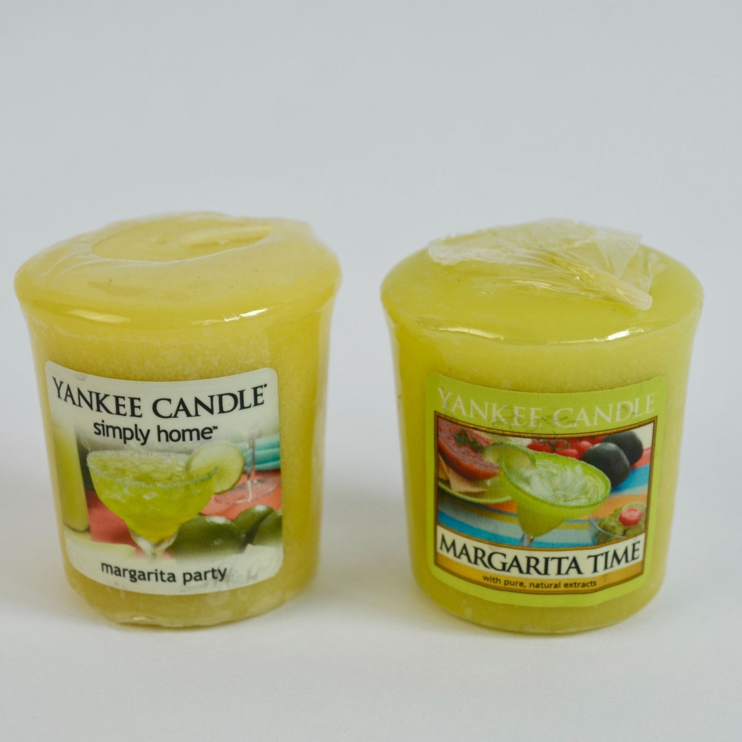 Yankee Candle Margarita Time / Party Votive Candles Lot of 2