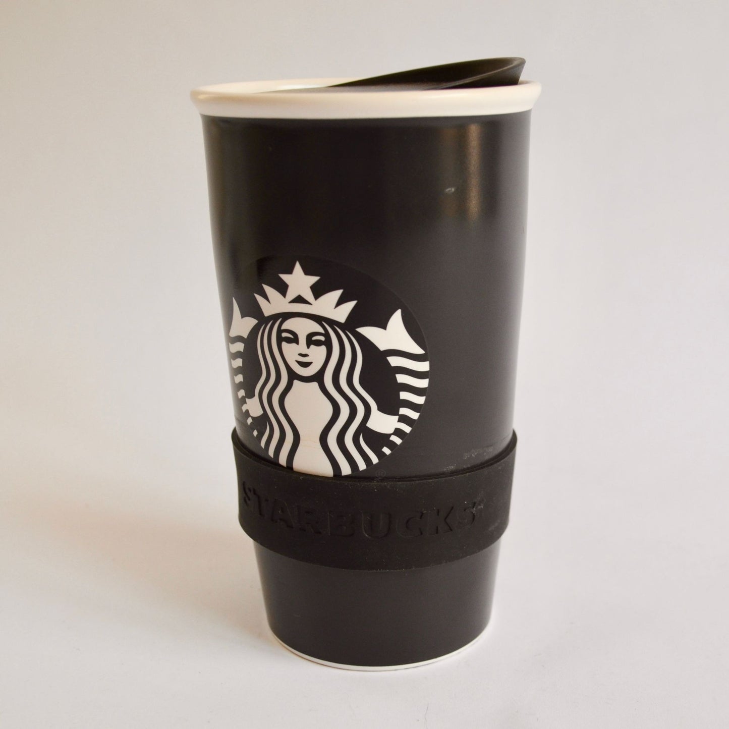 Starbucks 2016 Writable Black Ceramic Travel Mug Coffee Create Your Own