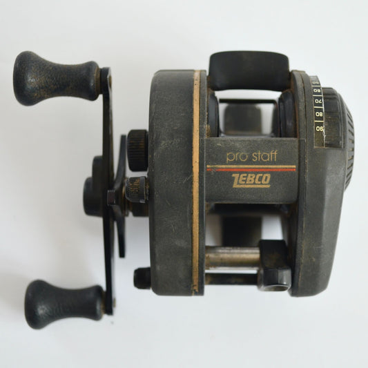 Zebco Pro Staff 110 Bait Casting Reel Fishing Vintage 1980's Baitcast WORKS!