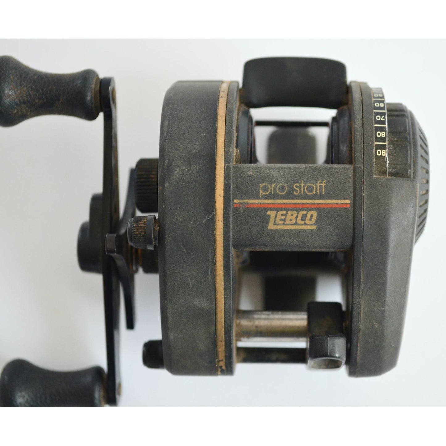 Zebco Pro Staff 110 Bait Casting Reel Fishing Vintage 1980's Baitcast WORKS!