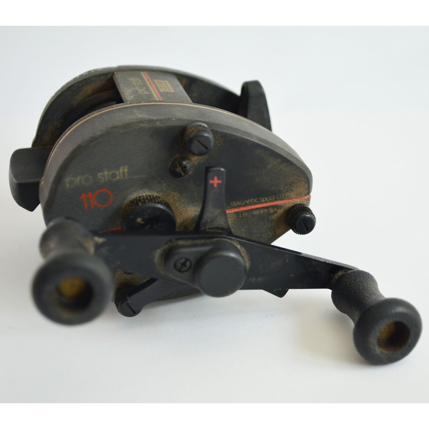 Zebco Pro Staff 110 Bait Casting Reel Fishing Vintage 1980's Baitcast WORKS!