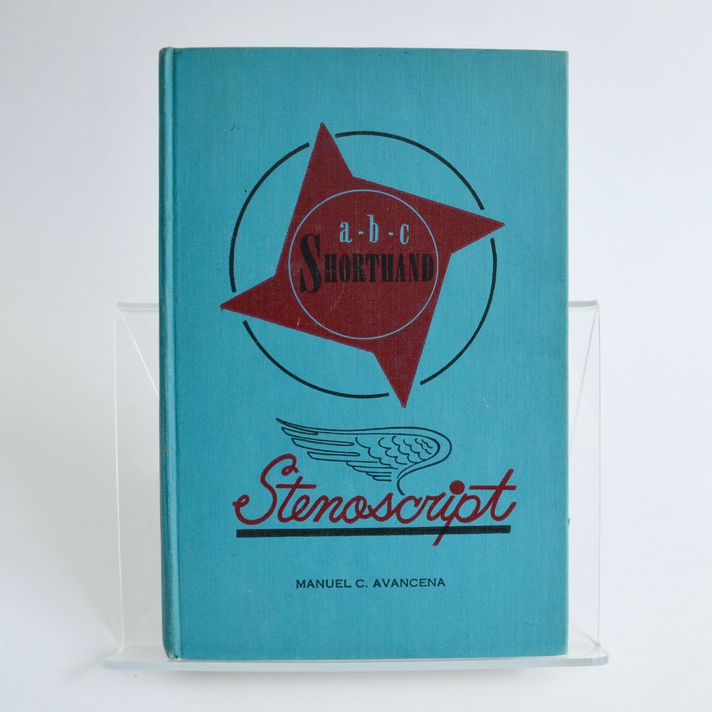 Stenoscript ABC Shorthand Manuel C. Avancena Hardcover Vintage Book 1964