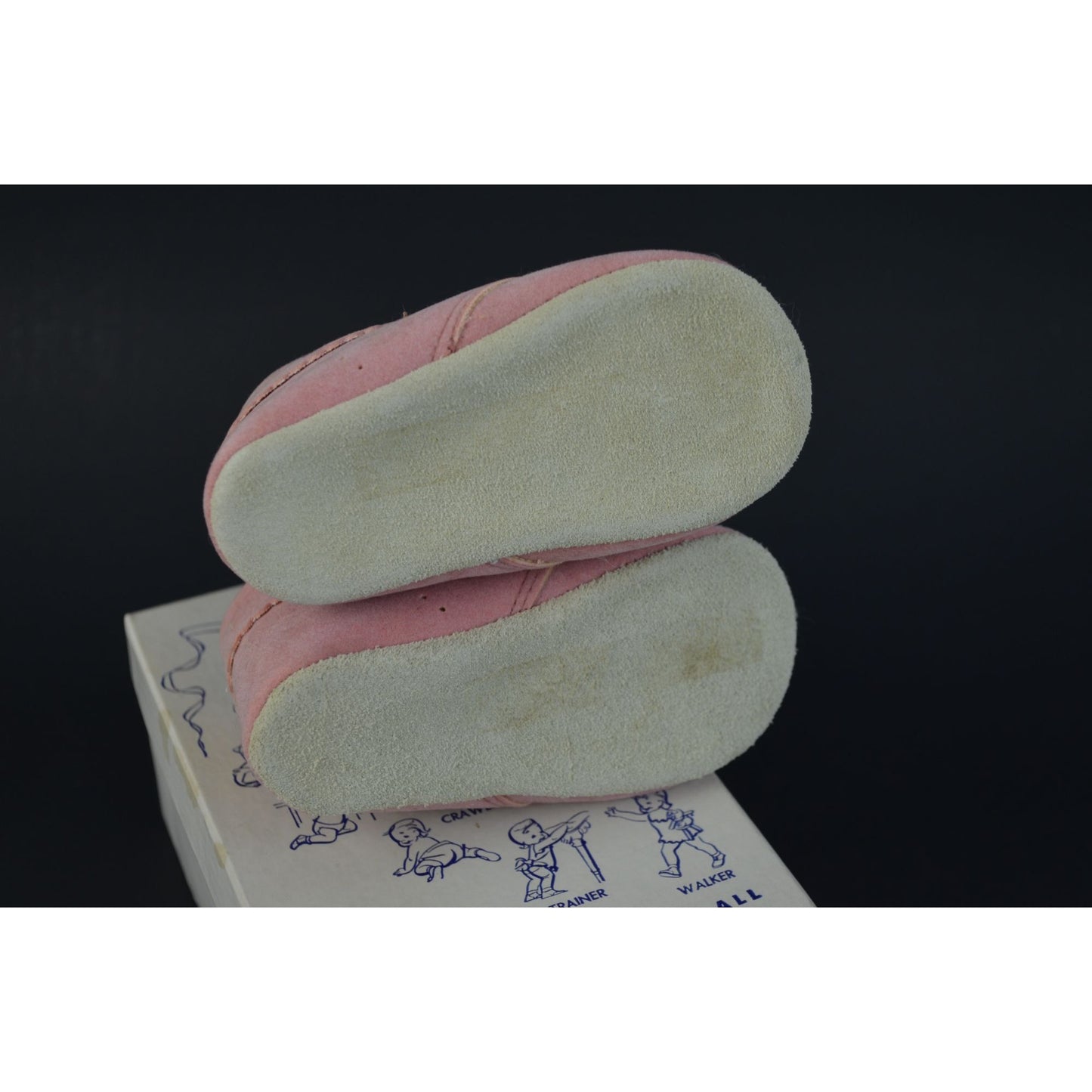 Trimfoot Baby Deer Shoes Pink Creeper 6-9 Months In Box