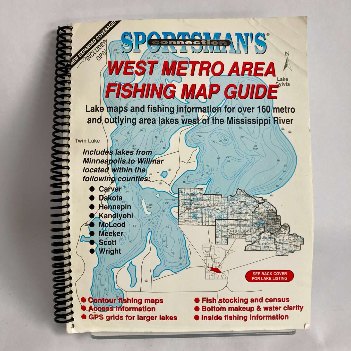 Minnesota West Metro Area Fishing Map Guide Sportsmans Connection 2001 Lake Maps