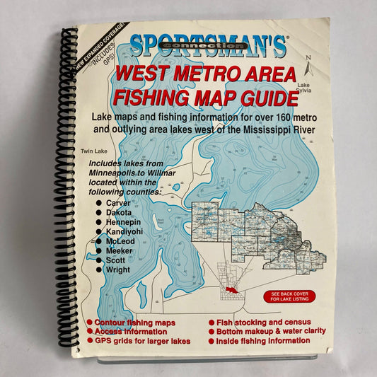 Minnesota West Metro Area Fishing Map Guide Sportsmans Connection 2001 Lake Maps