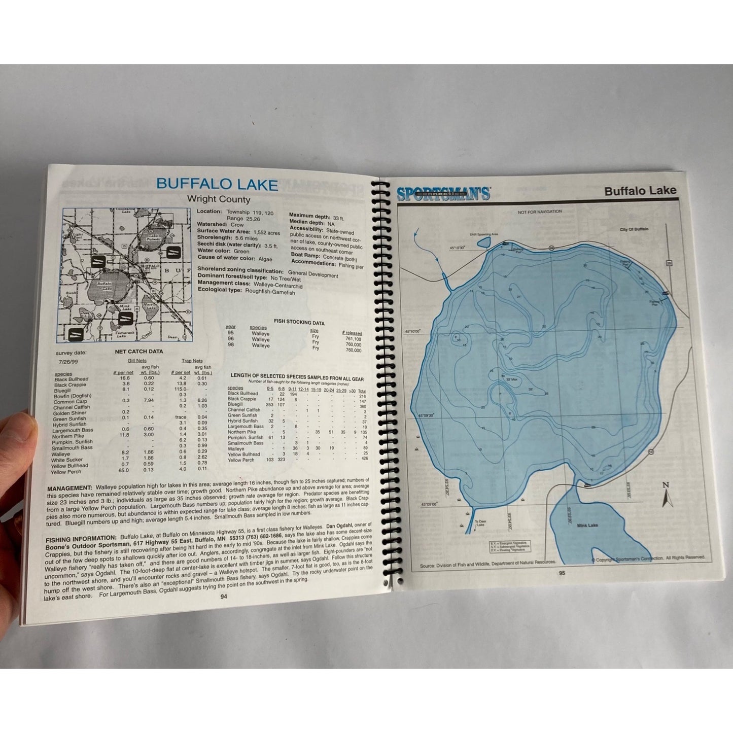 Minnesota West Metro Area Fishing Map Guide Sportsmans Connection 2001 Lake Maps