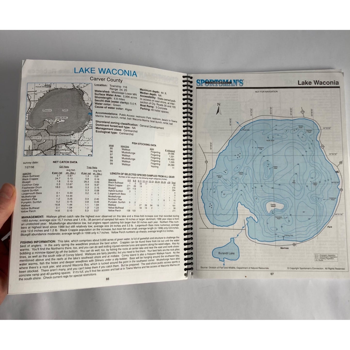 Minnesota West Metro Area Fishing Map Guide Sportsmans Connection 2001 Lake Maps