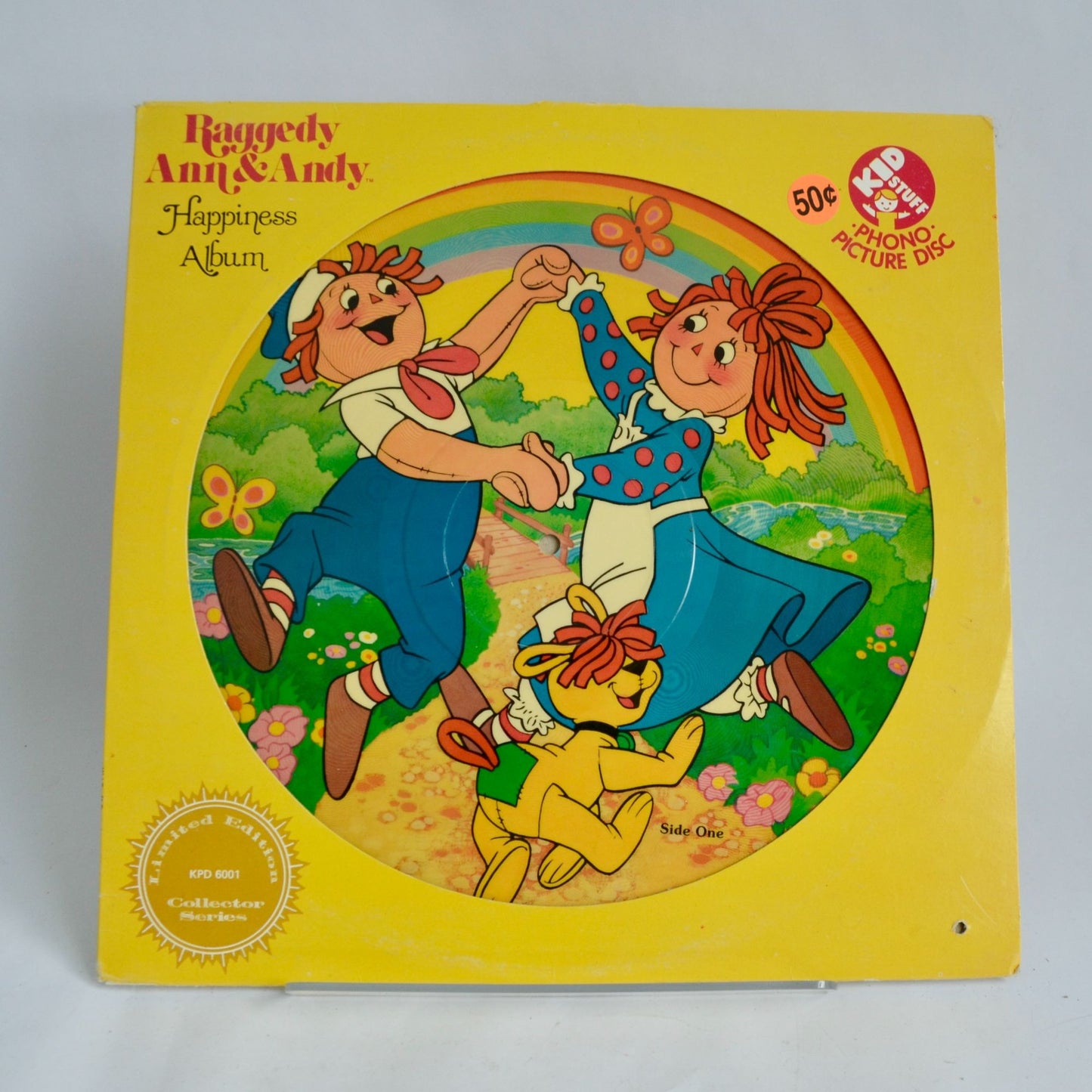Raggedy Ann & Andy Happiness Album Vintage Vinyl Picture Disc KPD 6001
