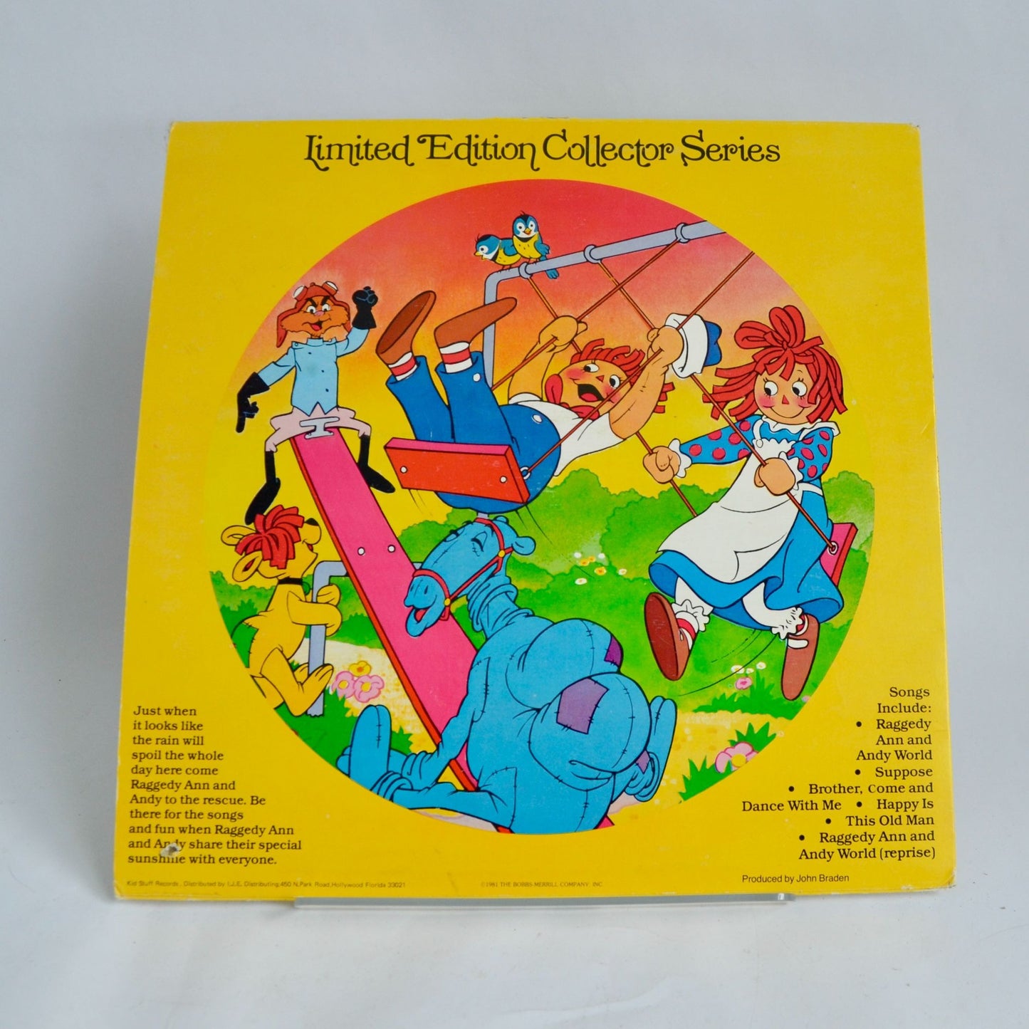 Raggedy Ann & Andy Happiness Album Vintage Vinyl Picture Disc KPD 6001
