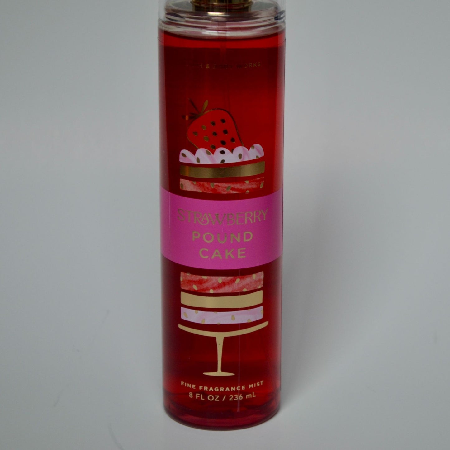 Bath Body Works Strawberry Pound Cake Fragrance Mist 8 Oz New