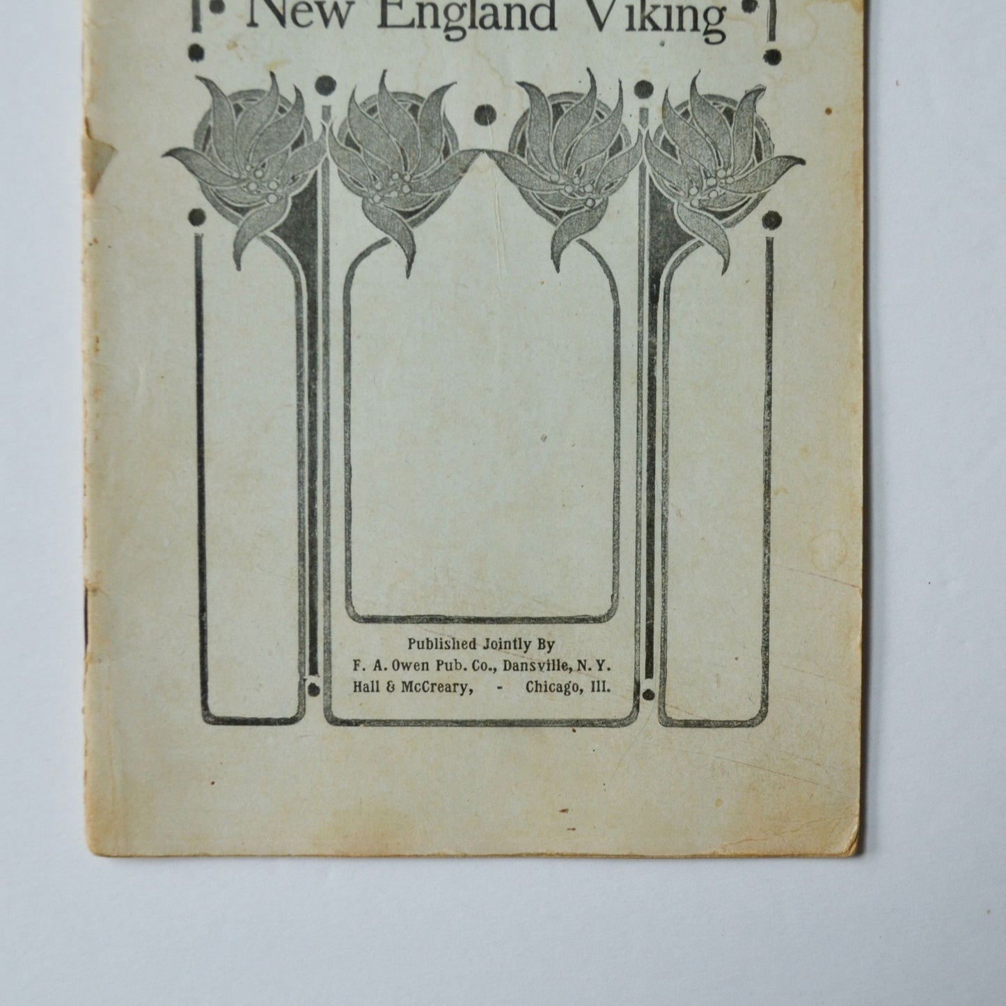 A Little New England Viking Instructor Literature Series Book Antique 1905