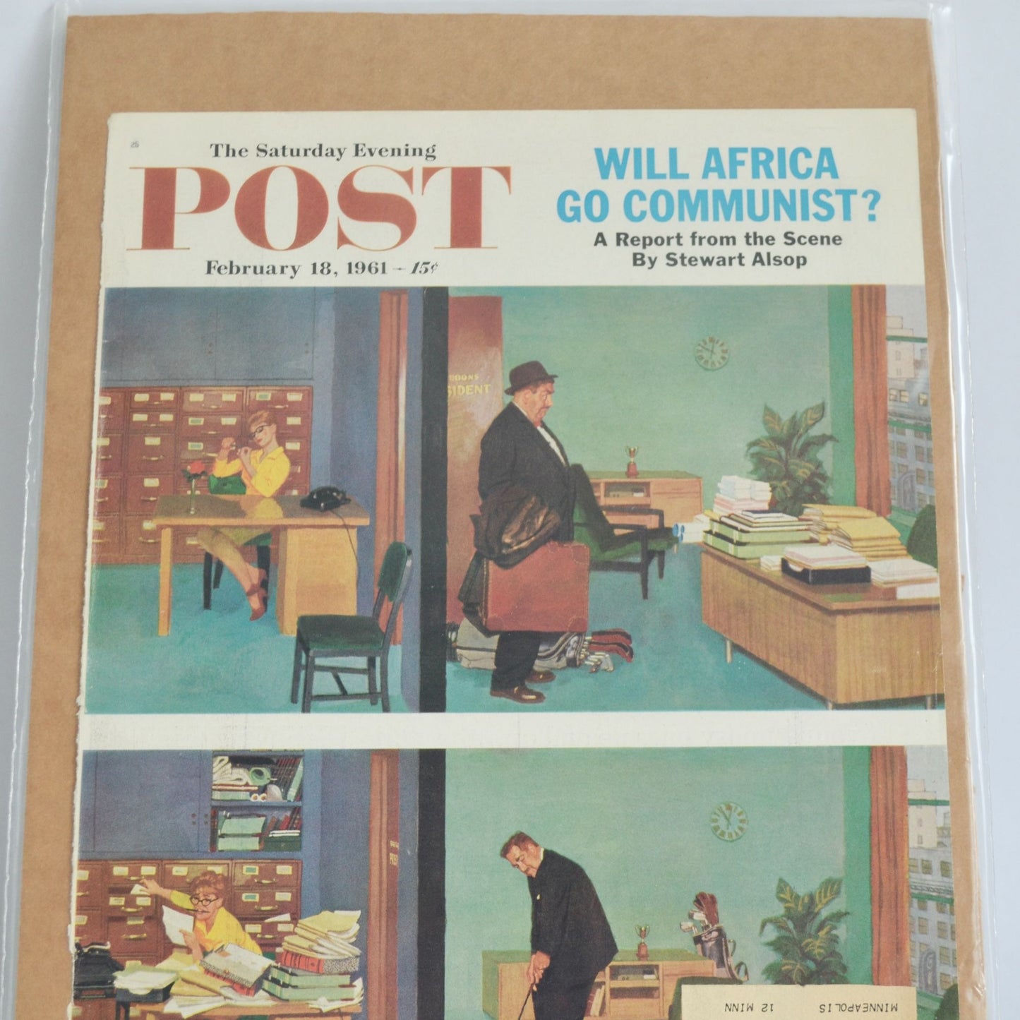 The Saturday Evening Post Magazine COVER February 18 1961