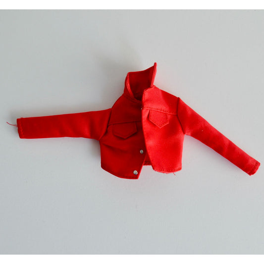 Mattel Barbie Red Crop Cropped Jacket