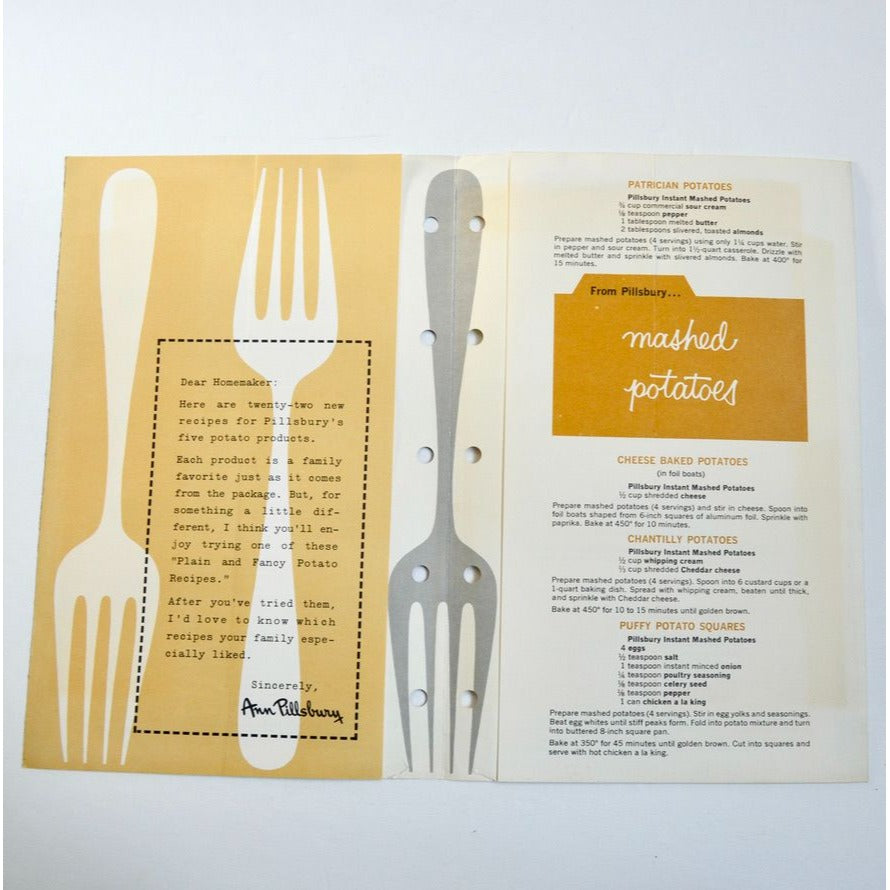 Pillsbury Plain and Fancy Potato Recipes Page